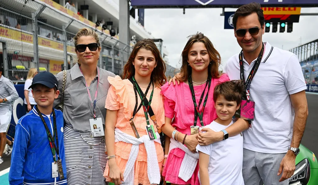 Roger Federer et sa famille